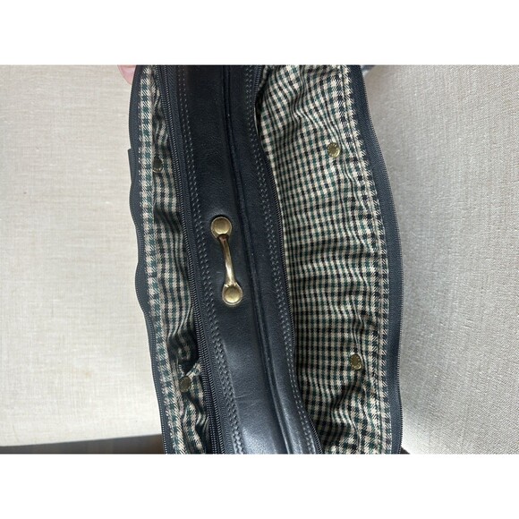 Ghurka MH No.174 All Leather Black Briefcase Shoulder Bag w/Storage belt Vintage - Picture 8 of 16